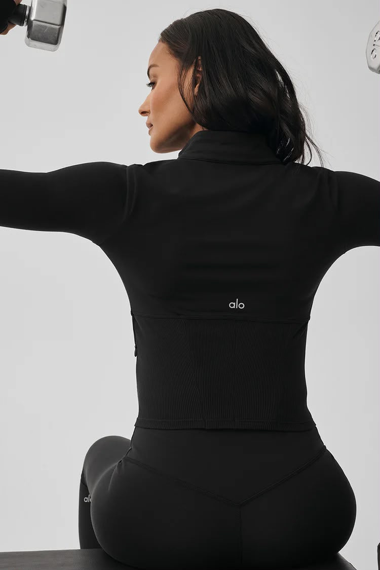 CHAQUETA TIPO CORSÉ AIRBUSH NEGRA