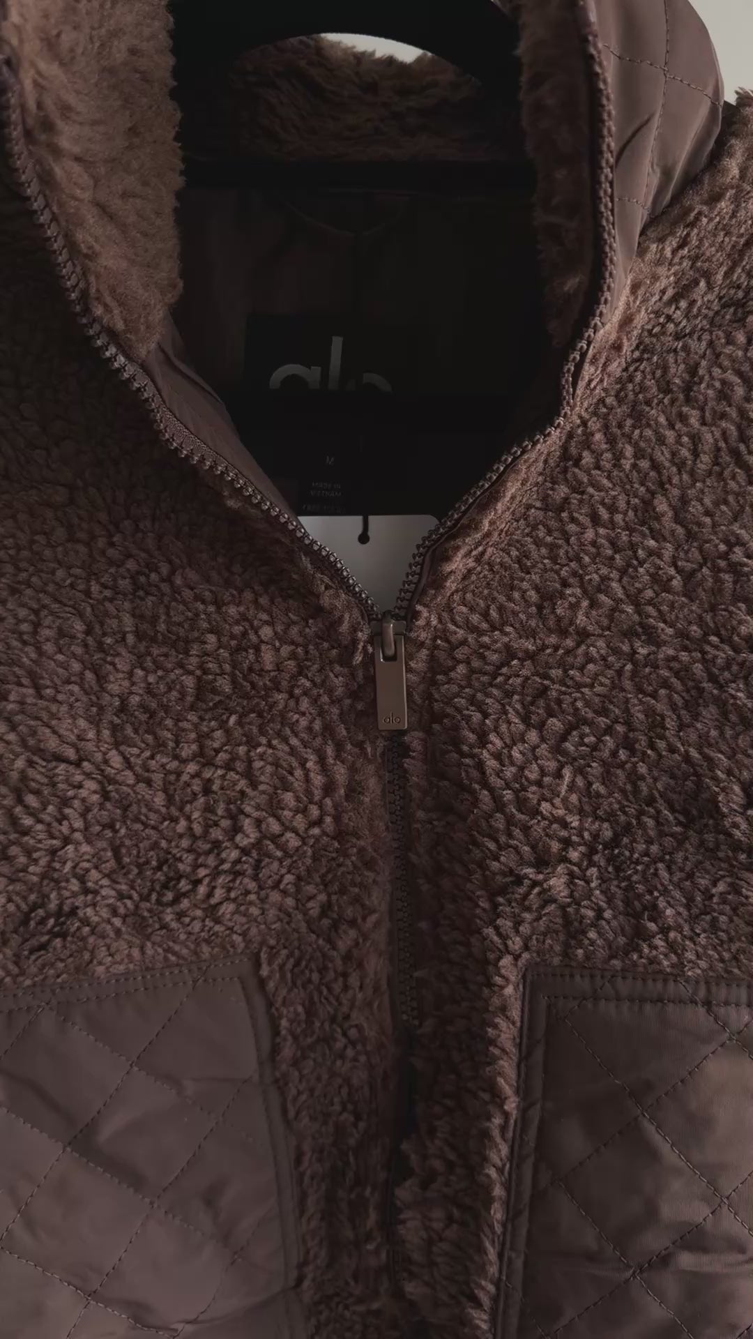 CHAQUETA BOMBER EDGE BORREGUITO CAFÉ
